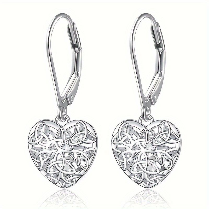 Heart Shaped Hoop Earrings for Ladies